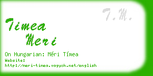timea meri business card